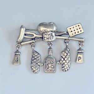Vintage Danecraft The Chef Brooch